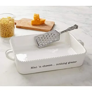 Mud Pie Macaroni and Cheese Baker and Cheese Grater Serving Set