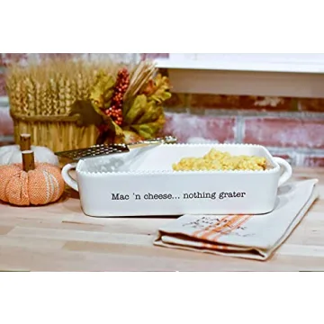Mud Pie Macaroni and Cheese Baker and Cheese Grater Serving Set