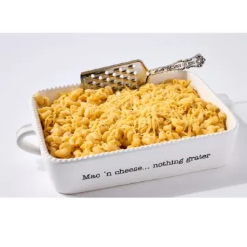 Mud Pie Macaroni and Cheese Baker and Cheese Grater Serving Set