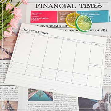 60 Sheets Weekly Planner Notepad for Effortless Organization