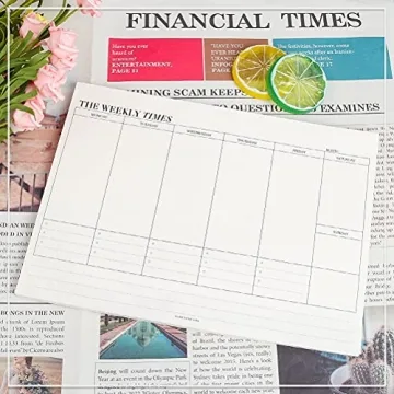 60 Sheets Weekly Planner Notepad for Effortless Organization