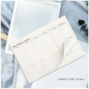 60 Sheets Weekly Planner Notepad for Effortless Organization