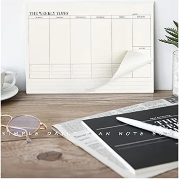 60 Sheets Weekly Planner Notepad for Effortless Organization