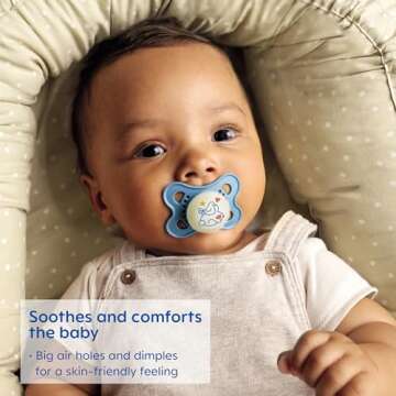 MAM Day & Night Pacifiers, Glow in The Dark Pacifier for Breastfed Babies, 0-6 Months, Baby Boy