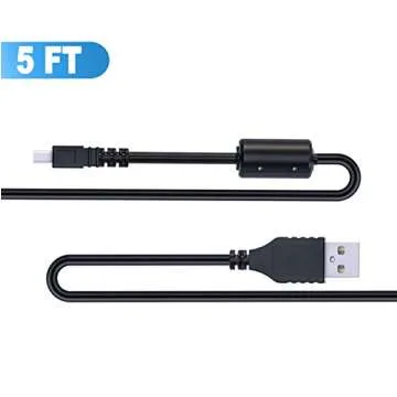 Ancable UC-E6 USB Cable, 3-Feet USB Mini-B Universal Digital Camera Data Transfer Cord Charger Cable Compatible for Nikon CoolPix, L, D, P, Series Digital Camera