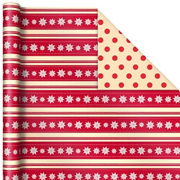 Hallmark Reversible Christmas Gift Wrapping Paper Set