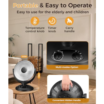 Efficient Joy Pebble Space Heater for Home and Office