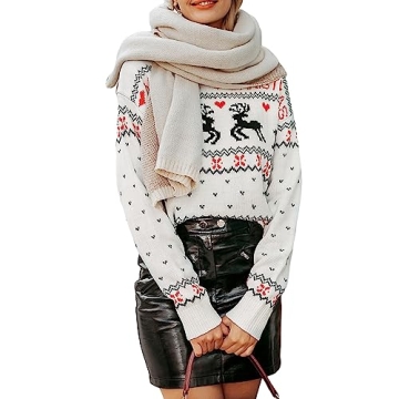 Women's Ugly Christmas Sweater for Holiday Fun and Comfort