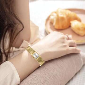 Luxury BOFAN Gold Watch for Women with Adjustable Band