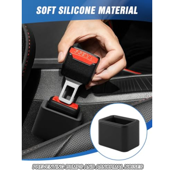 2 PCS Seat Belt Buckle Holders for Easy Access and Safety