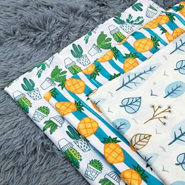 babygoal Wet Dry Bags for Baby Cloth Diapers, Washable Travel Bags, Beach, Pool, Gym Bag for Swimsuits & Wet Clothes with Two Zippered Pockets 3 Pack, 3LN05