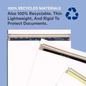 BOX USA StayFlat Mailer, 9"L x 11.5"W, Pack of 100 | Stayflats Envelope Keeping Photo, Document, Artwork Protected During Mailing and Shipping, 9x11.5