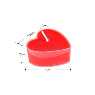 Quadow Scented Candles, 12 Pcs Sweet Romantic Love Heart Shaped Floating Candle for Home Decorations...