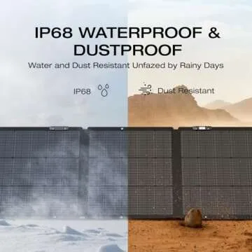 EF ECOFLOW 160 Watt Portable Solar Panel for Power Stations, 25% High Conversion Efficiency Foldable Solar Panel with Adjustable Kickstand IP68 Waterproof for Outdoor Camping RV, NextGen Version