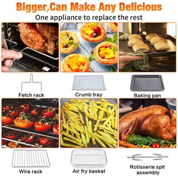 Geek Chef 31QT Air Fryer Oven Perfect for Family Meals