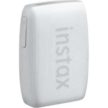 Fujifilm INSTAX Mini Link 3 Smartphone Printer | Clay White Bundled with INSTAX Mini Instant Film | 20 Exposures + Instax Mini Album, Borders, Stickers & Clips + Microfiber Cleaning Cloth (4 Items)