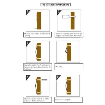 12 Pack Handmade Genuine Leather Cabinet Handle Pulls Knob Handles -Drawer Pulls Brown