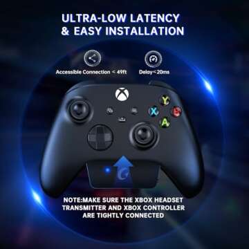 RYR Wireless Gaming Headset for Xbox Series X|S, Xbox One, PC, PS5/4, Mac, Mobile, Switch, 3D Surrou...