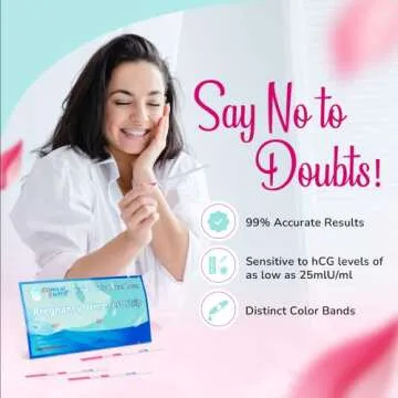 Clinical Guard 25 Pregnancy Tests Early Detection Strips - FSA HSA Eligible - Sensitive & Accurate Measurement Within 5 mins -Pregnancy Test Strips for Women - HCG Test Strip Kit- Pruebas De Embarazo