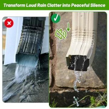 Verdanzia Gutter Noise Dampener, 4 Pack for Quiet Rain