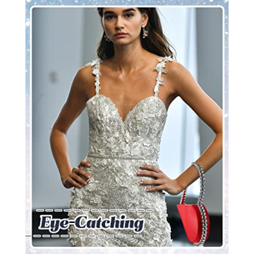 Stylish Amylove Mini Heart Shaped Clutch Bag Set for Women