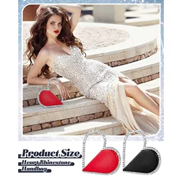 Stylish Amylove Mini Heart Shaped Clutch Bag Set for Women