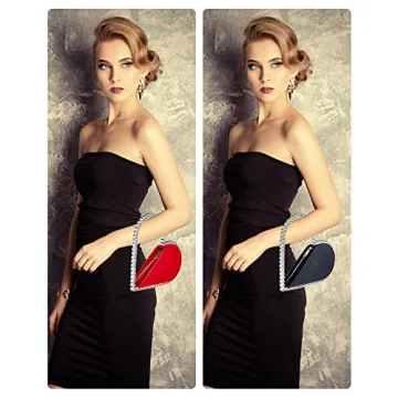 Stylish Amylove Mini Heart Shaped Clutch Bag Set for Women
