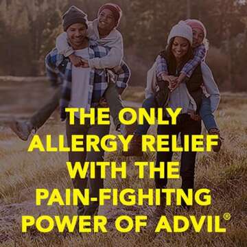 Advil Allergy and Congestion Relief Tablets, Pain Reliever, Fever Reducer and Allergy Relief with Ibuprofen, Phenylephrine HCl and Chlorpheniramine Maleate 4 mg - 50 Coated Tablets