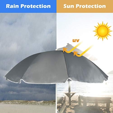 DOALBUN Double Camping Chair with Umbrella & Cooler Bag