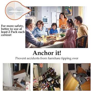 Furniture Anchors 30 Pack - Baby Proof Your Home Safely