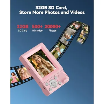 FHD 1080P Kids Digital Camera with 16X Zoom