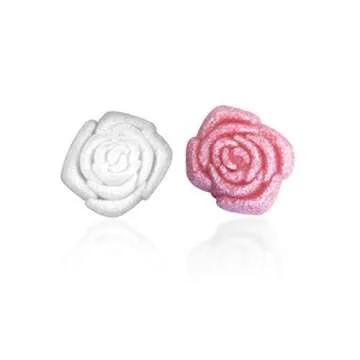 Canasuc Paris, L' Envie en Rose Pur Sucre de Canne,"Window Gift Box" of 36 Assorted French Molded Rose Sugar Pieces, White & Rose, 3.35 Oz