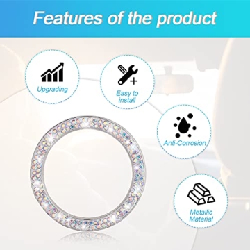 Sparkling Car Bling Ring for Stylish Interiors