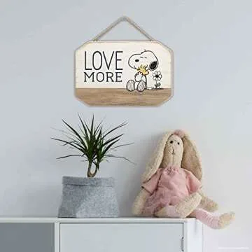 Peanuts Snoopy Love More Wall Decor for Home