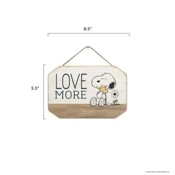 Peanuts Snoopy Love More Wall Decor for Home