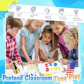 Loscola Pretend Play School Set for Kids - Creative Teacher Kit