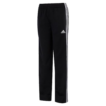 adidas Boys' Active Sports Athletic Tricot Jogger Pant, Iconic Adi Black, 4
