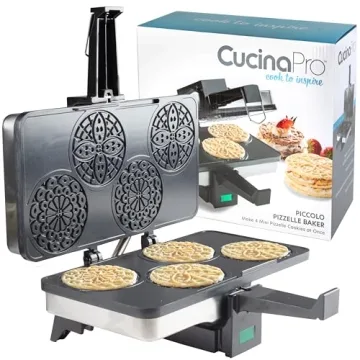 Piccolo Pizzelle Baker Makes 4 Mini Cookies - Easy & Fun!