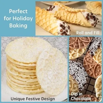 Piccolo Pizzelle Baker Makes 4 Mini Cookies - Easy & Fun!