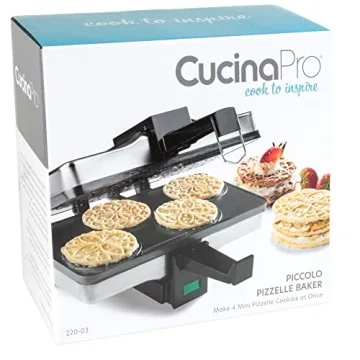Piccolo Pizzelle Baker Makes 4 Mini Cookies - Easy & Fun!