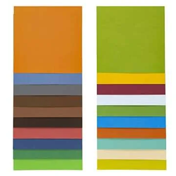 Cardstock 12x12 Variety Pack, 60 Sheets | 80lb Premium Textured Scrapbook Paper, Solid Core | Acid Free Double Sided Card Stock for Paper Crafts, Embossing, Cardmaking | Earth Tones