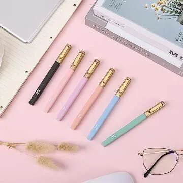 Mr. Pen- Aesthetic Highlighters and Pens No Bleed, 12 Pack, Morandi Color Bible Highlighters for Bibles, Bible Pens