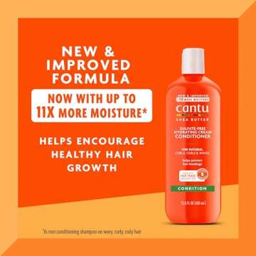 Cantu Hydrating Cream Conditioner for Soft Curls, 13.5 Fl Oz