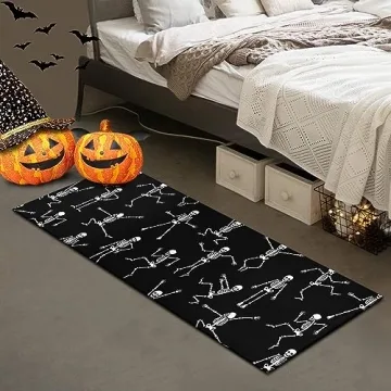 Happy Halloween Runner Rug - Non Slip Decorative Rug for Autumn