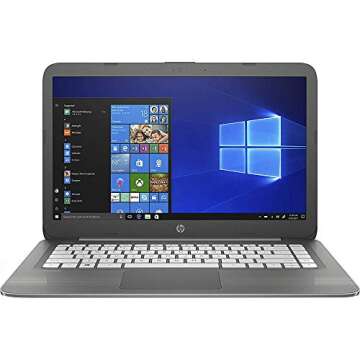 HP Stream 14-inch Laptop, Intel Celeron N3060 Processor, 4 GB SDRAM Memory, 32 GB eMMC Storage, Wind...