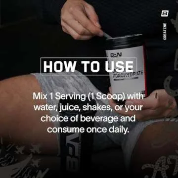 BPN Creatine Monohydrate Powder - Pure, Unflavored & Effective