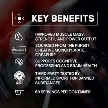 BPN Creatine Monohydrate Powder - Pure, Unflavored & Effective