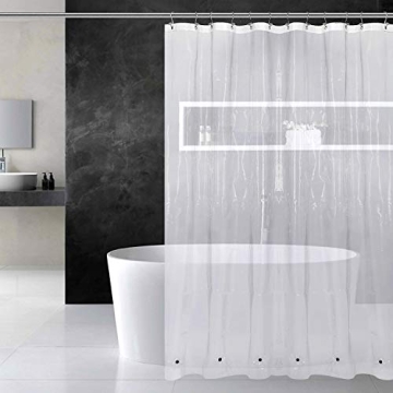 Shower Curtain Liner with Weighted Magnets - Heavy Duty PEVA