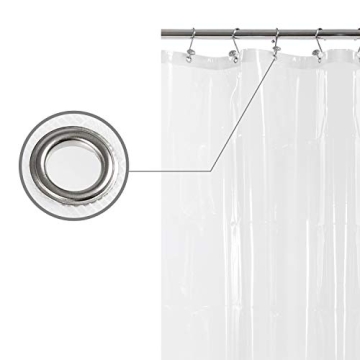 Shower Curtain Liner with Weighted Magnets - Heavy Duty PEVA