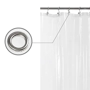 Shower Curtain Liner with Weighted Magnets - Heavy Duty PEVA